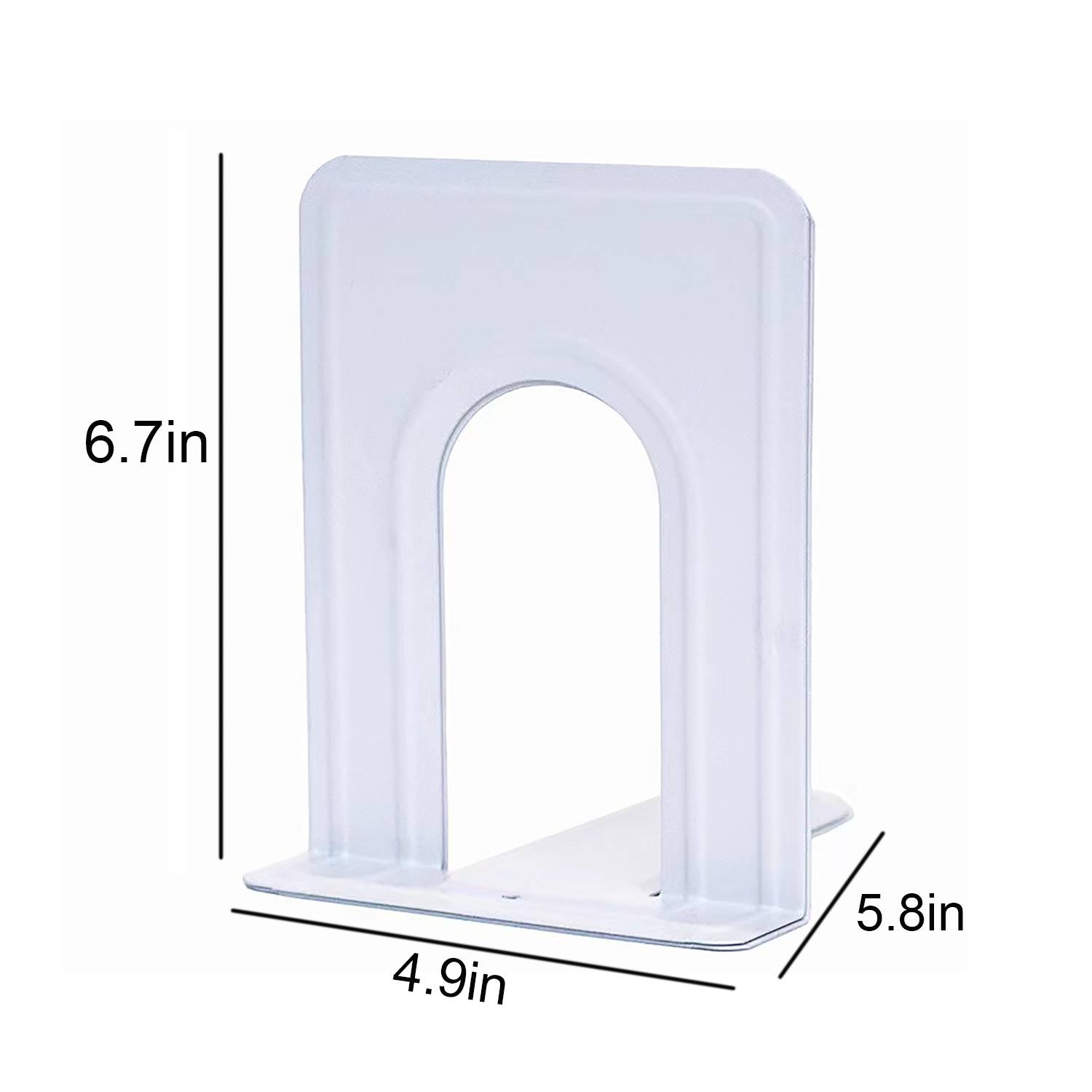 Thick Metal Desktop Bookend for Office School Use 3