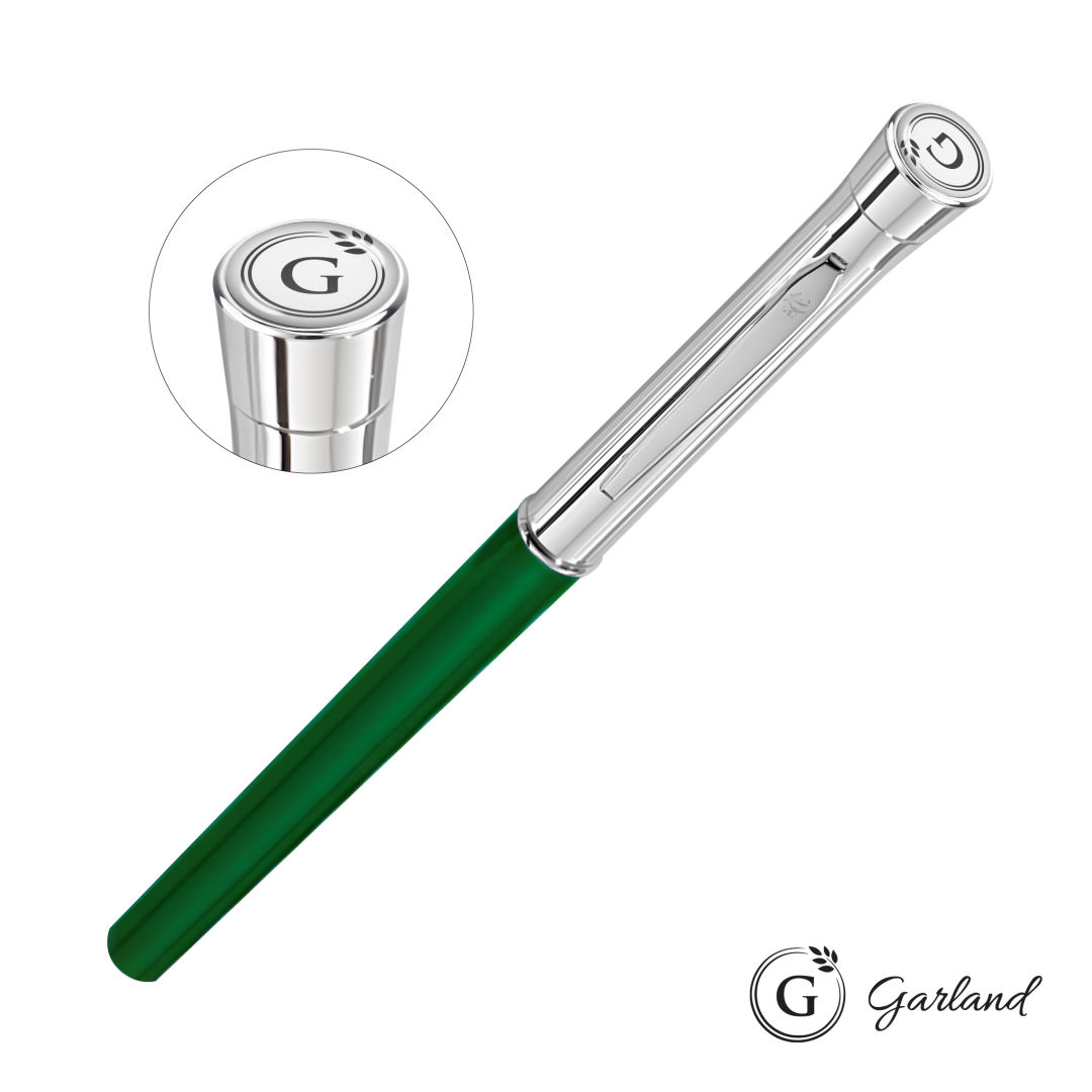 Garland® Monogram Rollerball Pen - Chrome 10