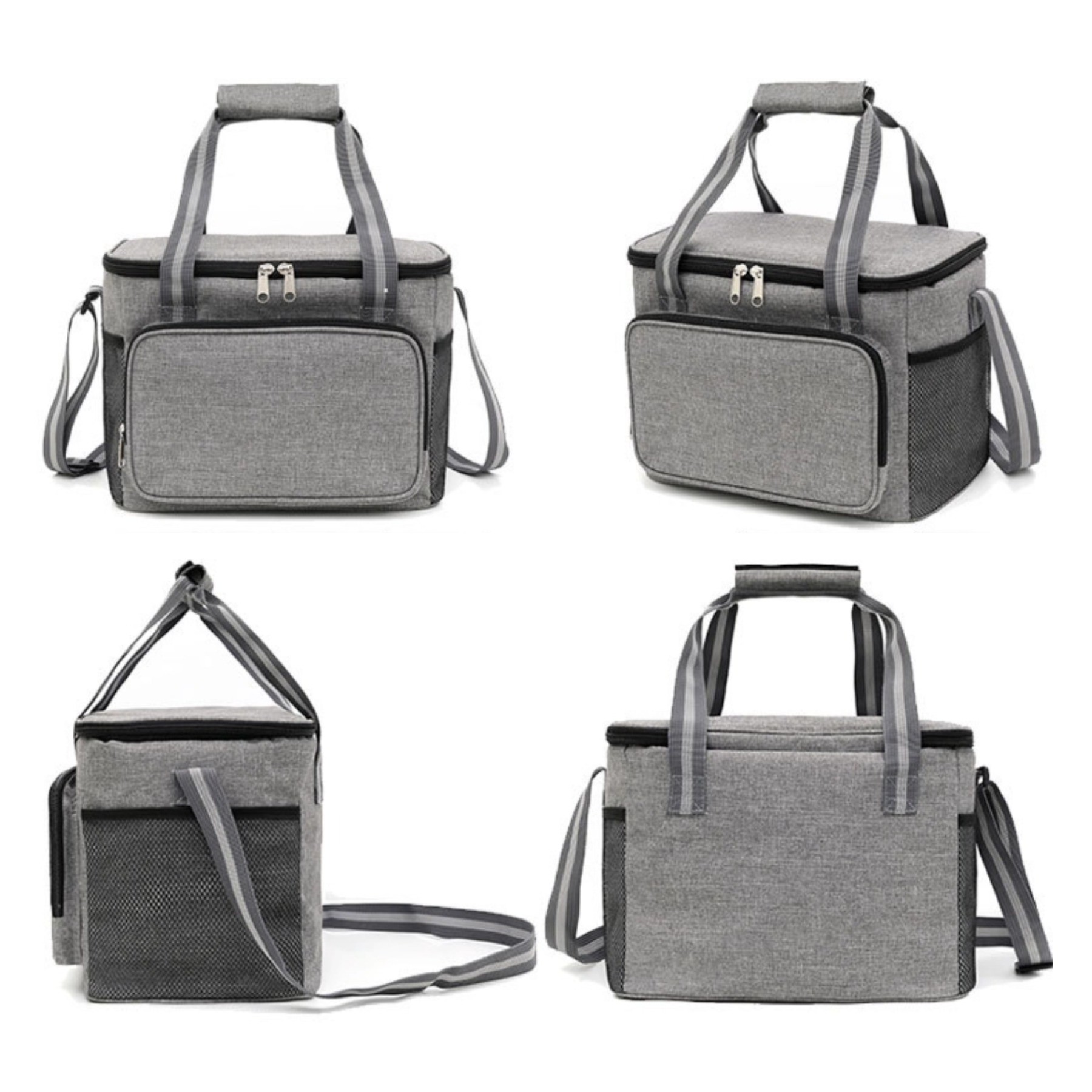 Full Color Insulated 12 Can Beverage Cooler Bag 6