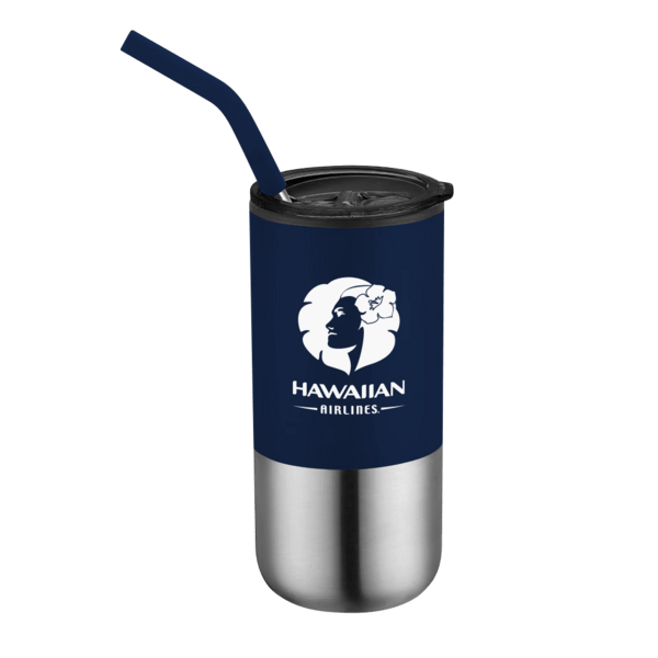Destin 16oz Double Wall Tumbler w Straw 23