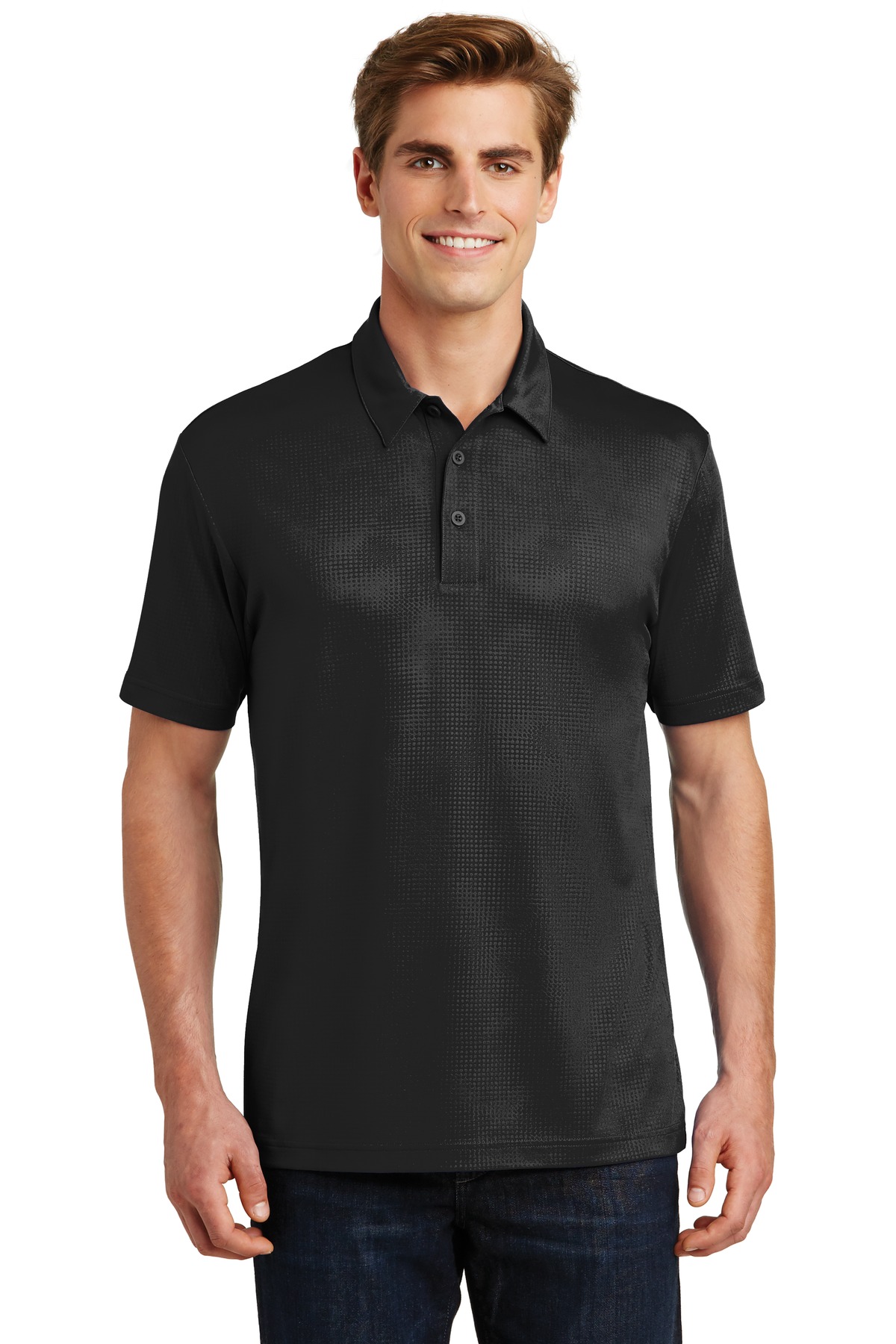 Embossed PosiCharge Tough Polo