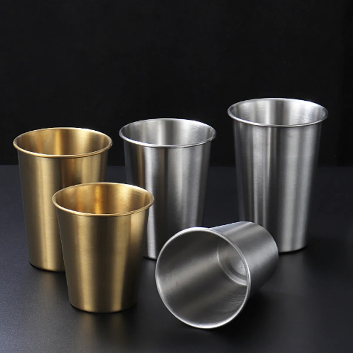 15oz Stainless Steel Beer Cup Kitchen Drinkware Coffee Mug 6