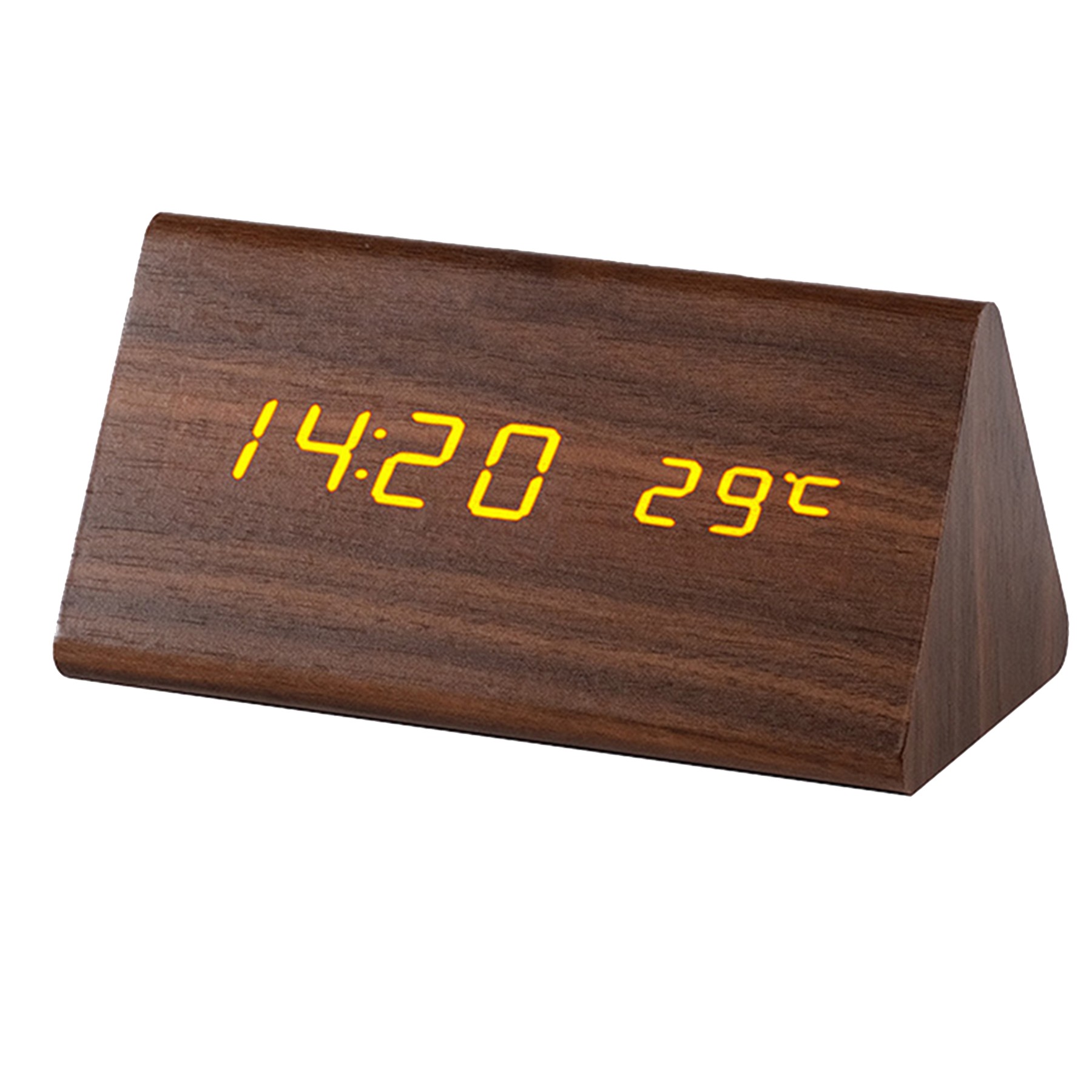 Wooden Electronic Alarm Desk Clock 4