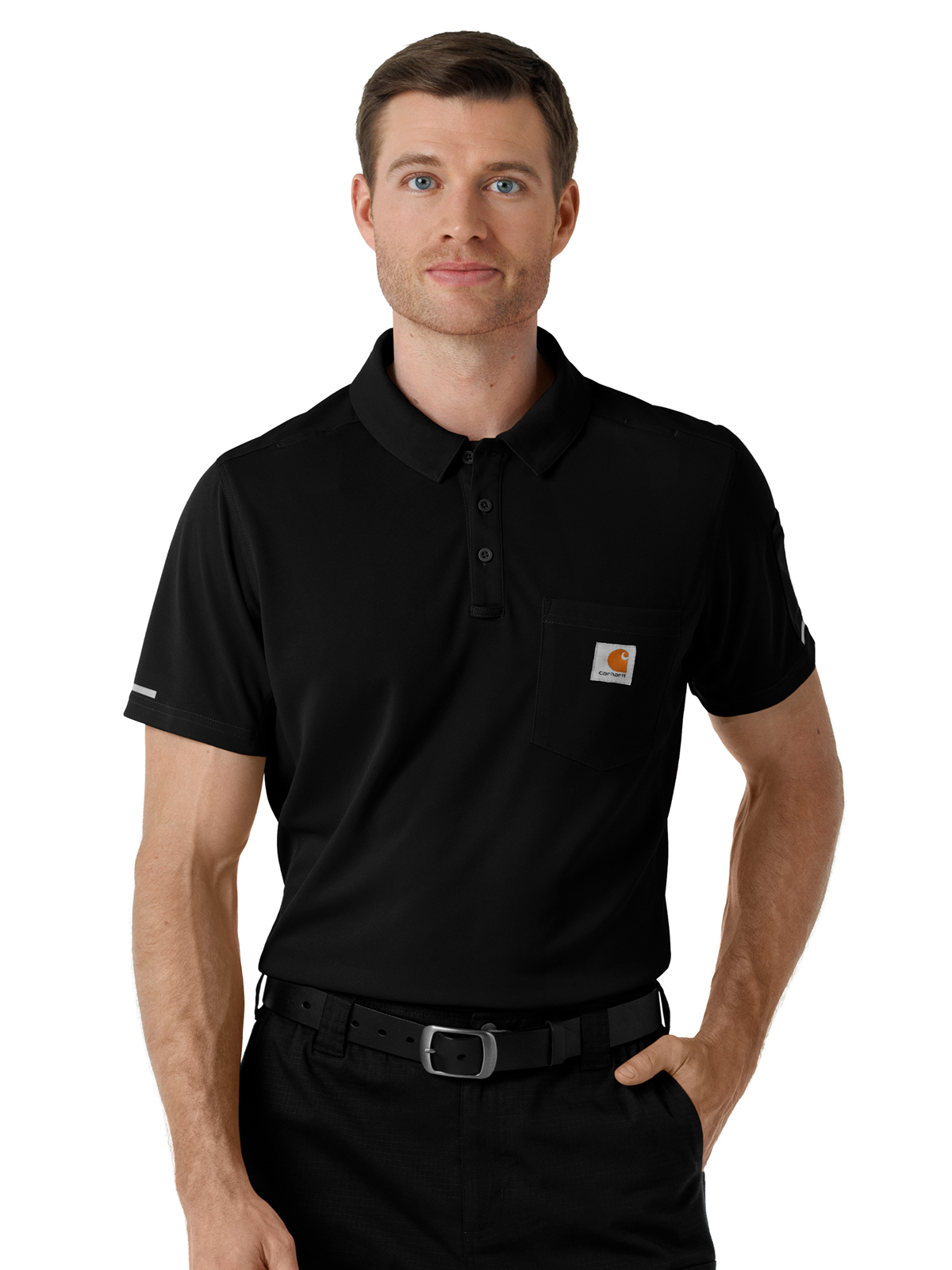 Carhartt Scrubs - Men's Three-Pocket Lightweight Short Sleeve Polo Scrub Top 11