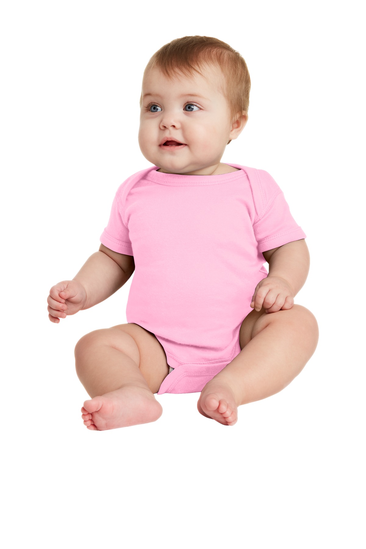 Rabbit Skins Infant Short Sleeve Baby Rib Bodysuit. RS4400 32