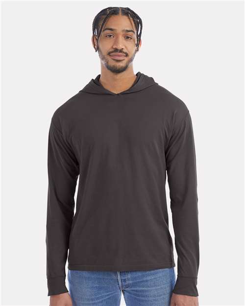 Unisex Garment-Dyed Jersey Hooded Long Sleeve T-Shirt - GDH280 55