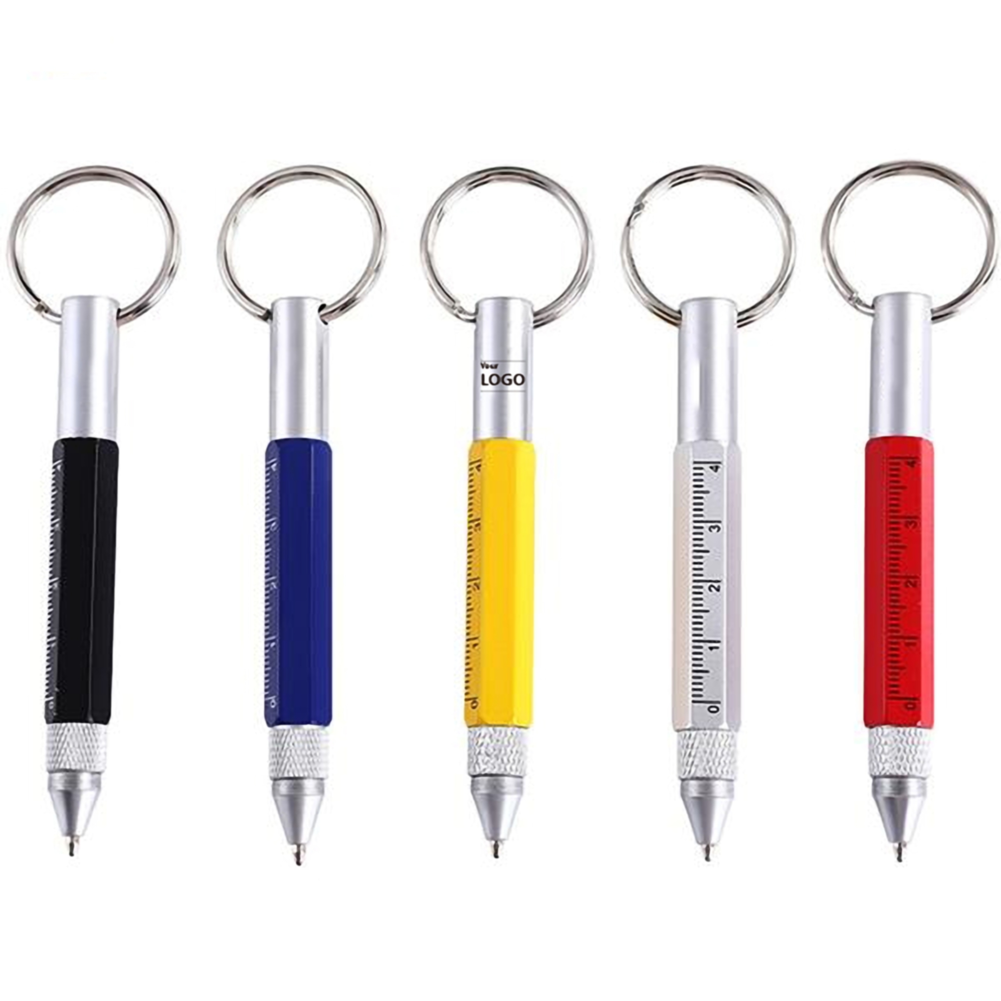 6-in-1 Metal Pen w/Keychain 3