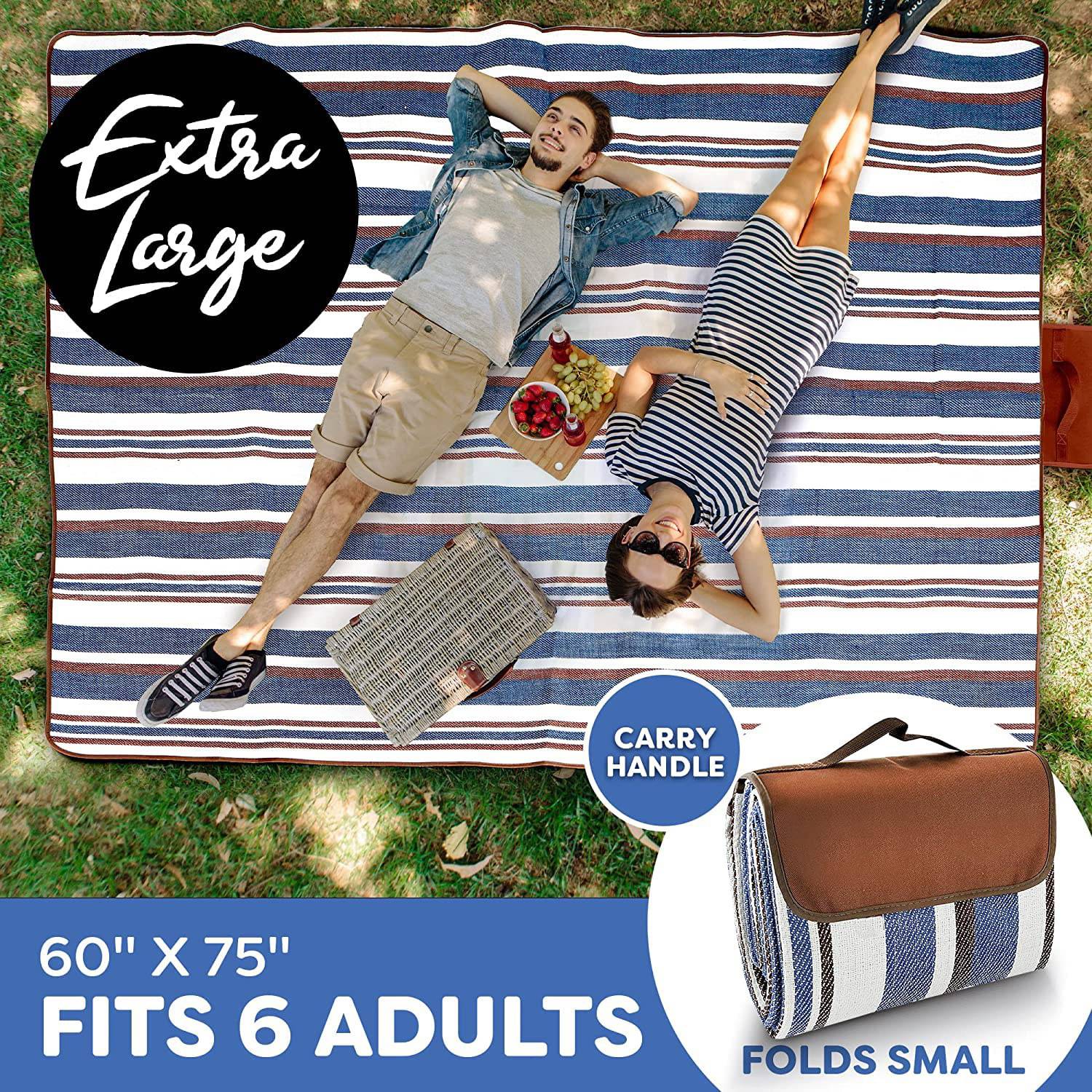 Outdoor picnic outing moisture-proof Grass/Beach Mat 5