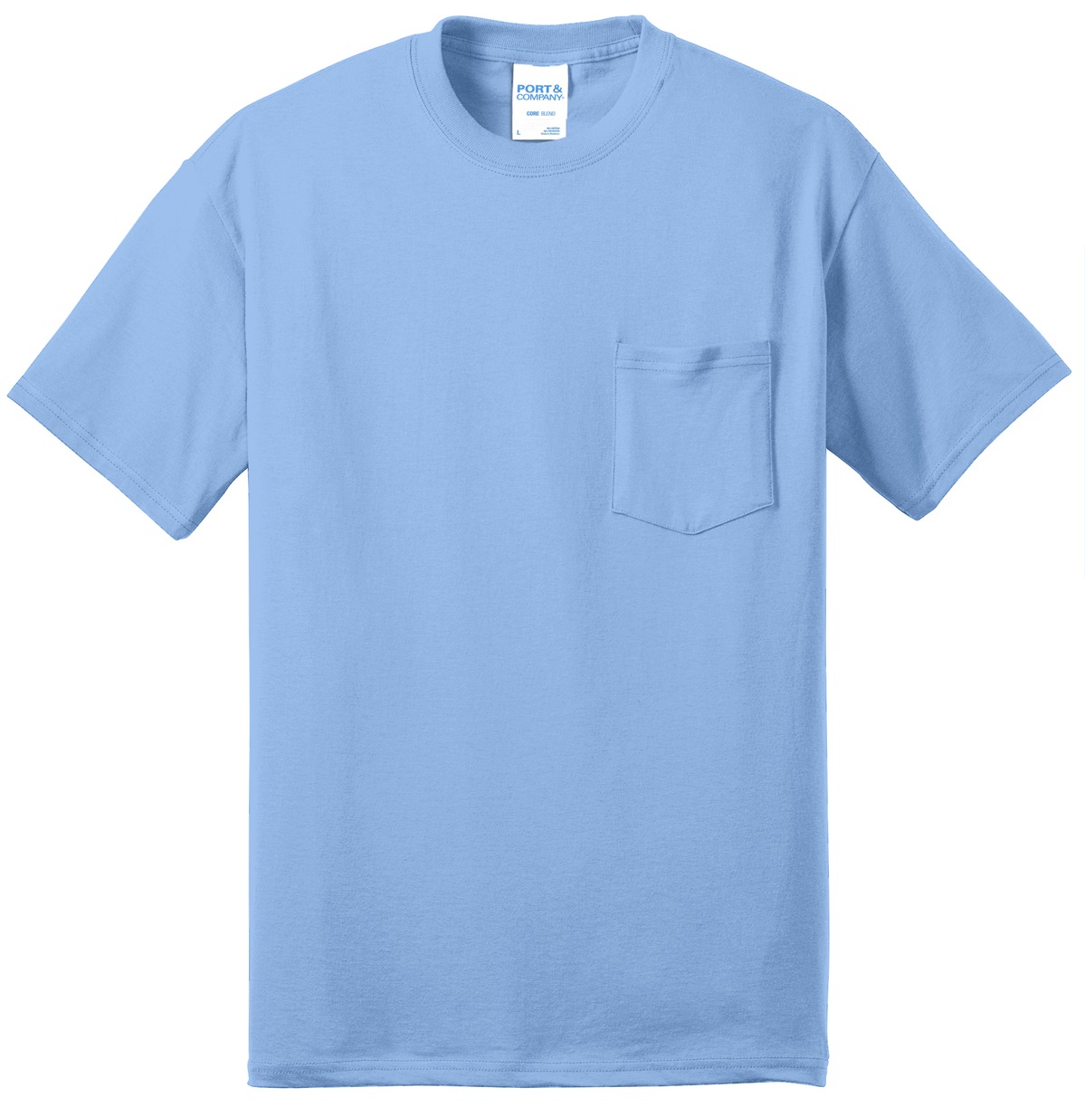 Port & Co Core Blend Pocket Tee. PC55P 2