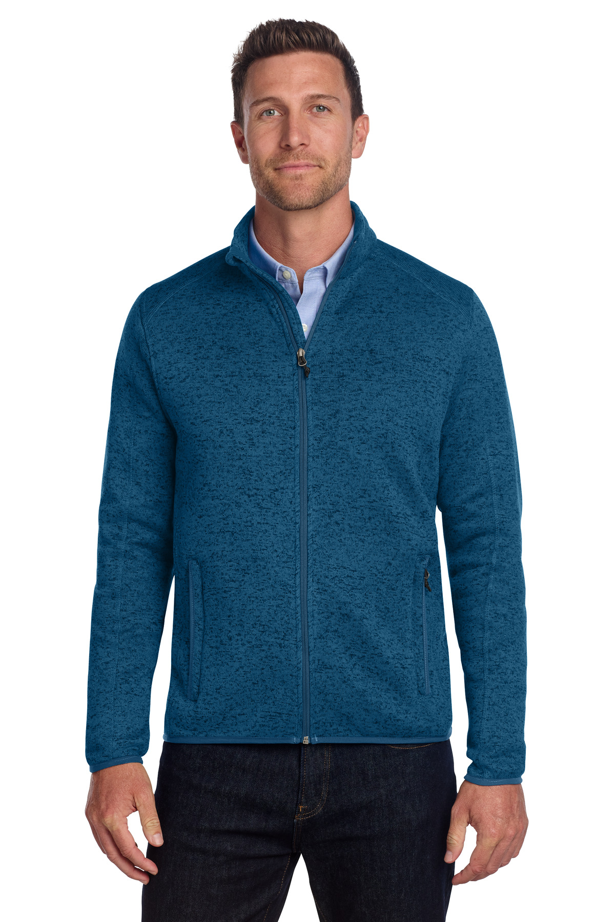 Port Authority Sweater Fleece Jacket. F232 3