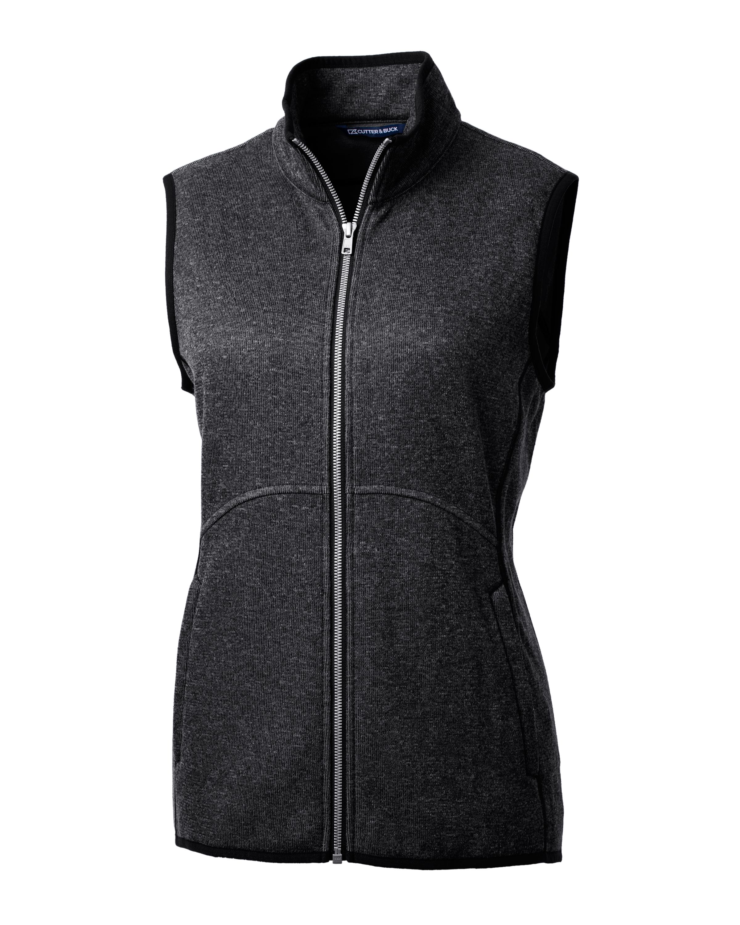 Cutter & Buck Mainsail Sweater-Knit Womens Full Zip Vest 29