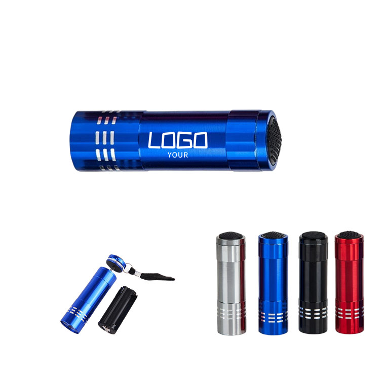 MOQ 100 PCS 9 LED Aluminum Flashlight 2