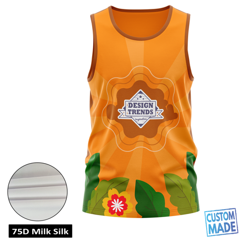 Unisex & Kids' Sublimation Jersey Style Tank Top - Spandex Interlock 3