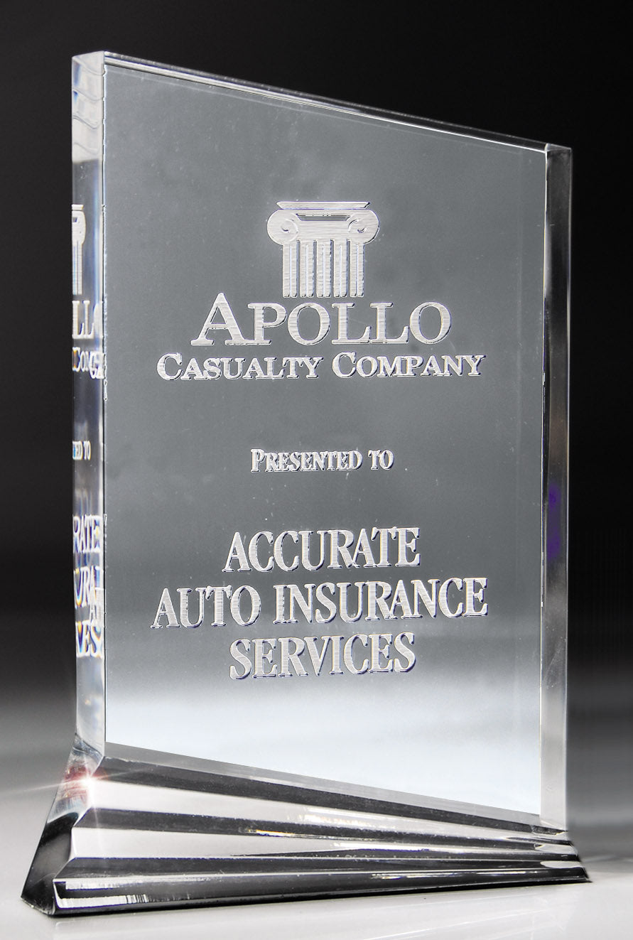 Nouveau Acrylic Award Clear 1