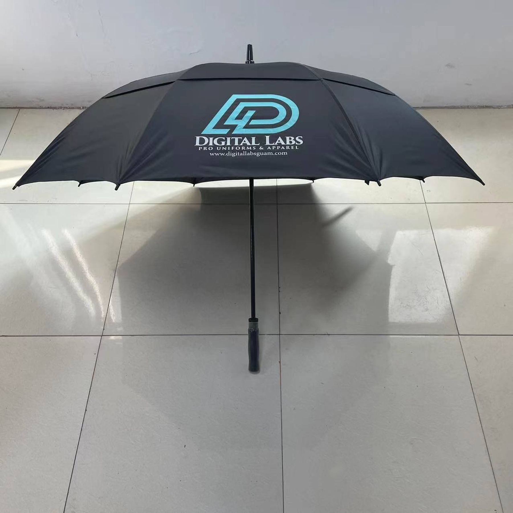 Automatic Open Windproof Golf Umbrella With Double Canopy 18