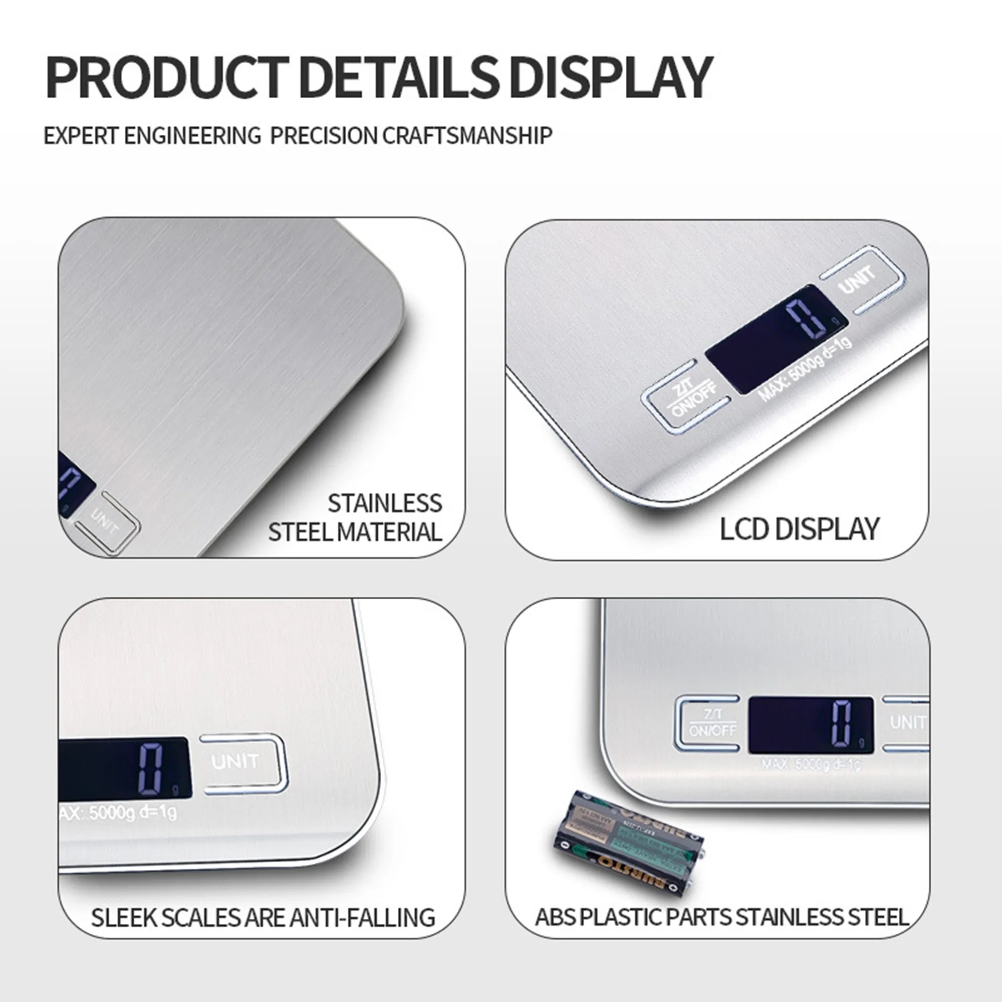Stainless Steel Kitchen Scale 9