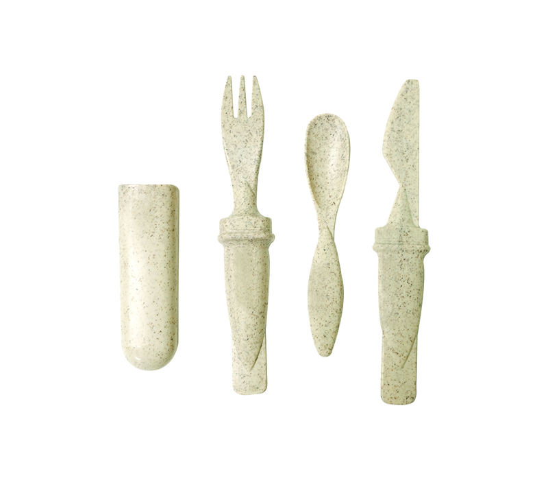 4-in-1 Eco-friendly Wheat Fiber Cutlery Set 4