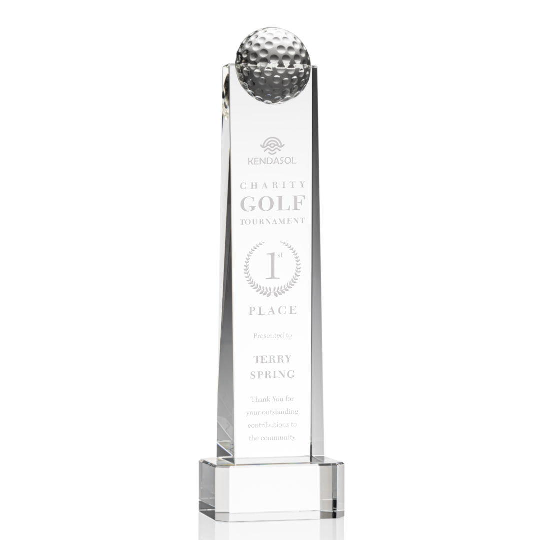 Dunbar Golf Award on Base - Clear 4