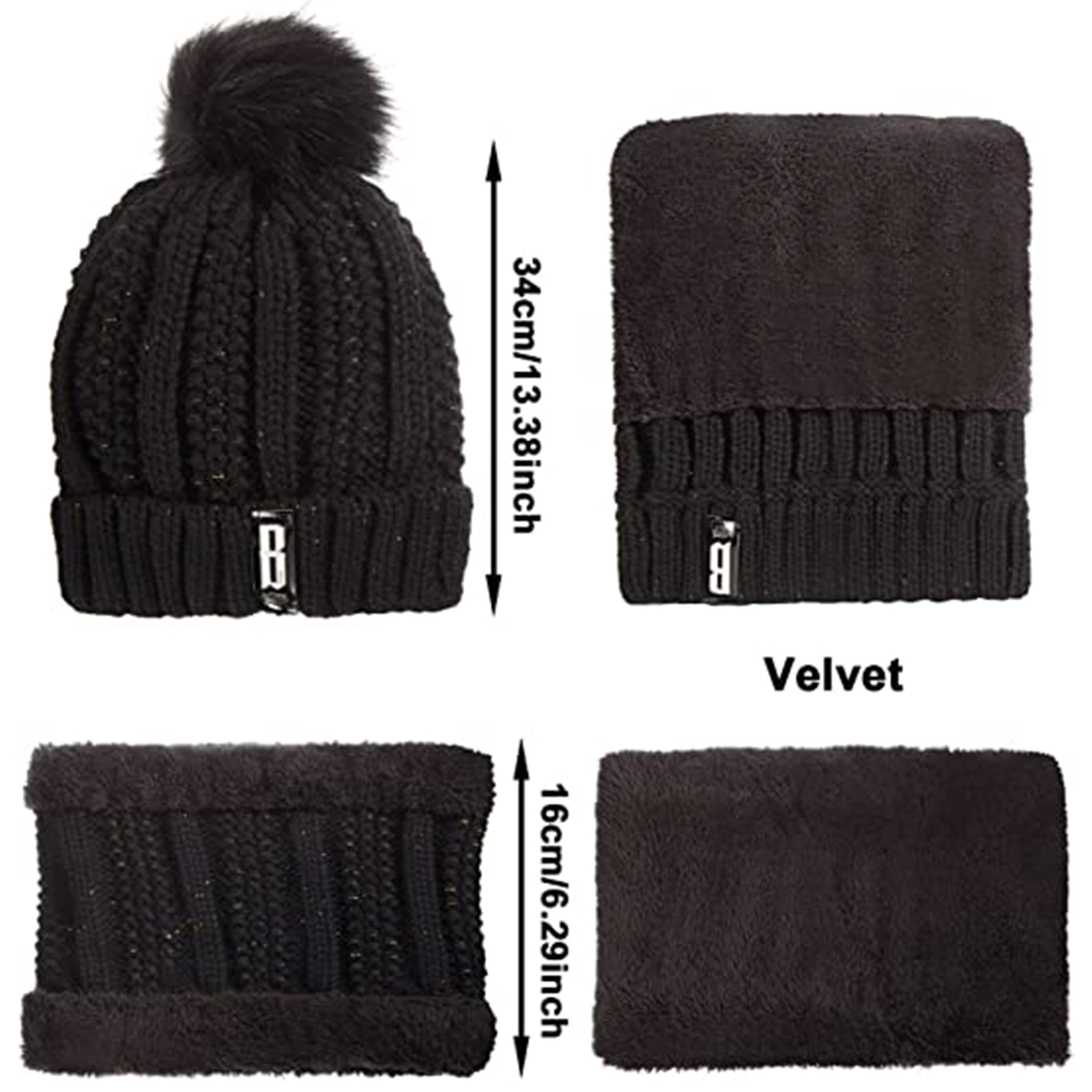 5 Pieces Women Winter Ski Outing Set 6