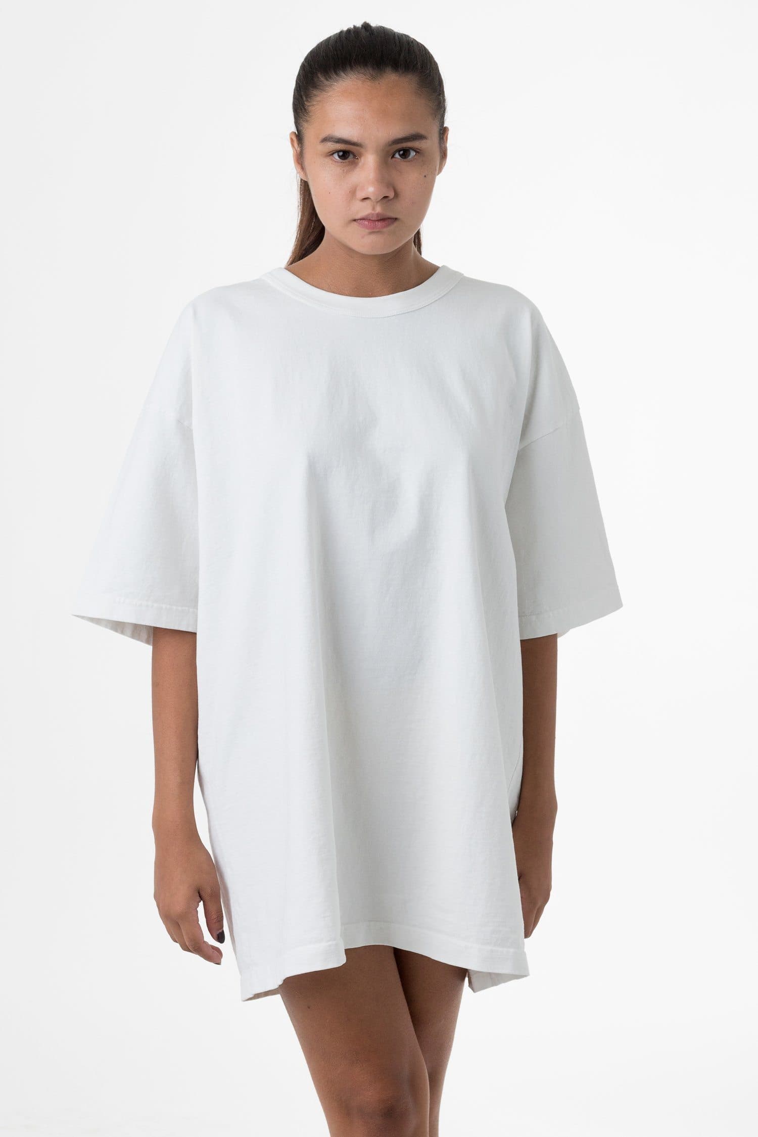 8.5 OZ HEAVY JERSEY GARMENT DYE T-SHIRT W BINDING 16