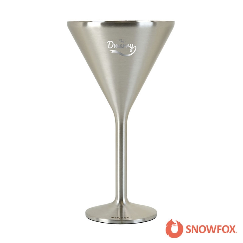 Snowfox® 8 oz. Double Wall Steel Stemmed Martini Glass 62