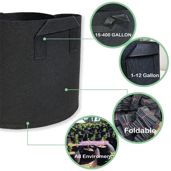 5 Gallon Flower Felt Pot 1