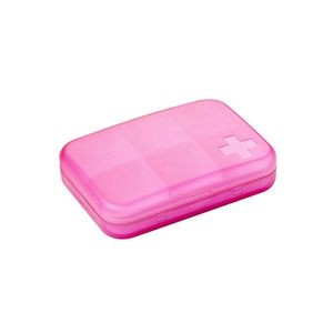 6 Compartment Cross Pill Case Tablet Box Organizer 15