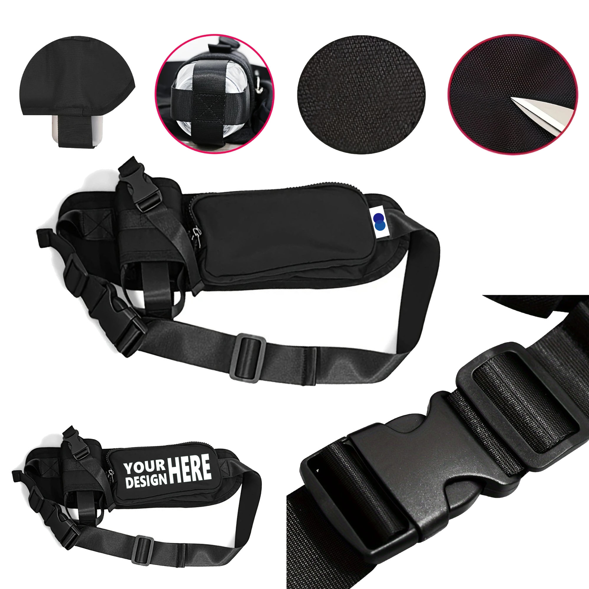 MOQ100 Large-Capacity Outdoor Waist Bag 2