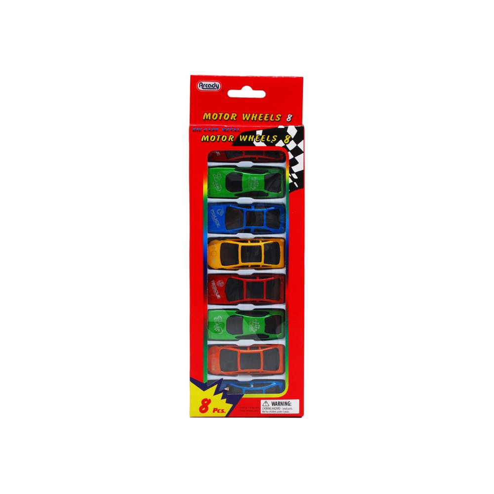 Diecast Metal Cars Set 8-Pack