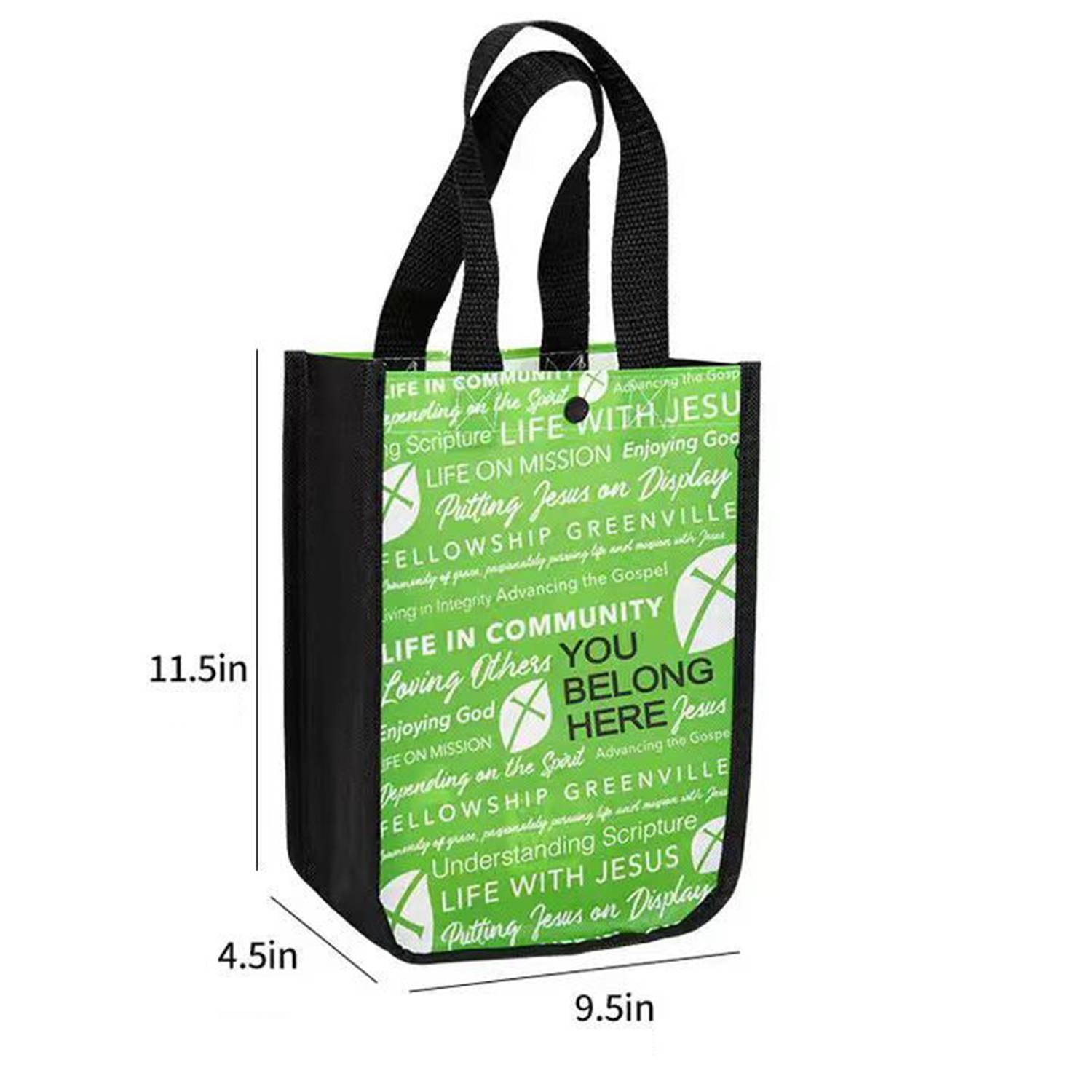 CUSTOM FULL COLOR LAMINATED SHOPPER TOTE BAG 6