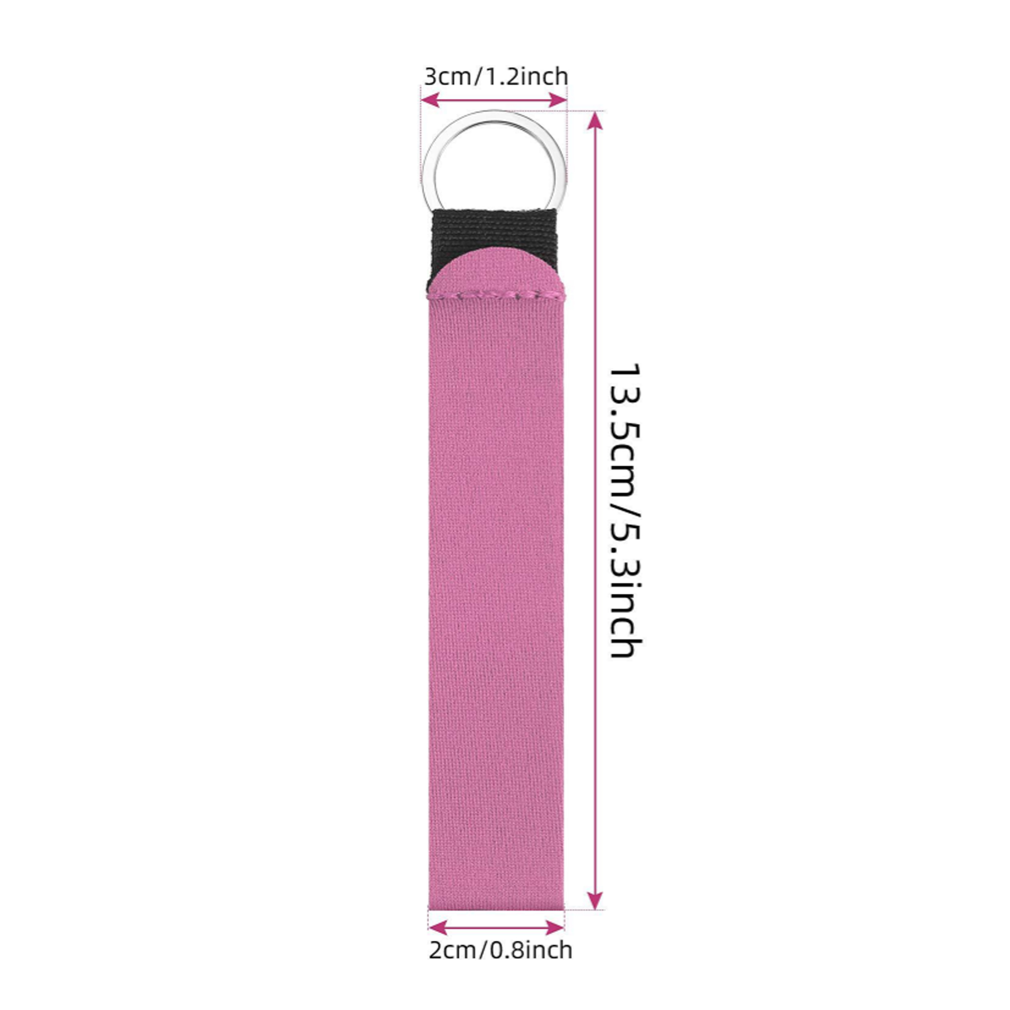 Full Color Neoprene Wrist Keychain 2