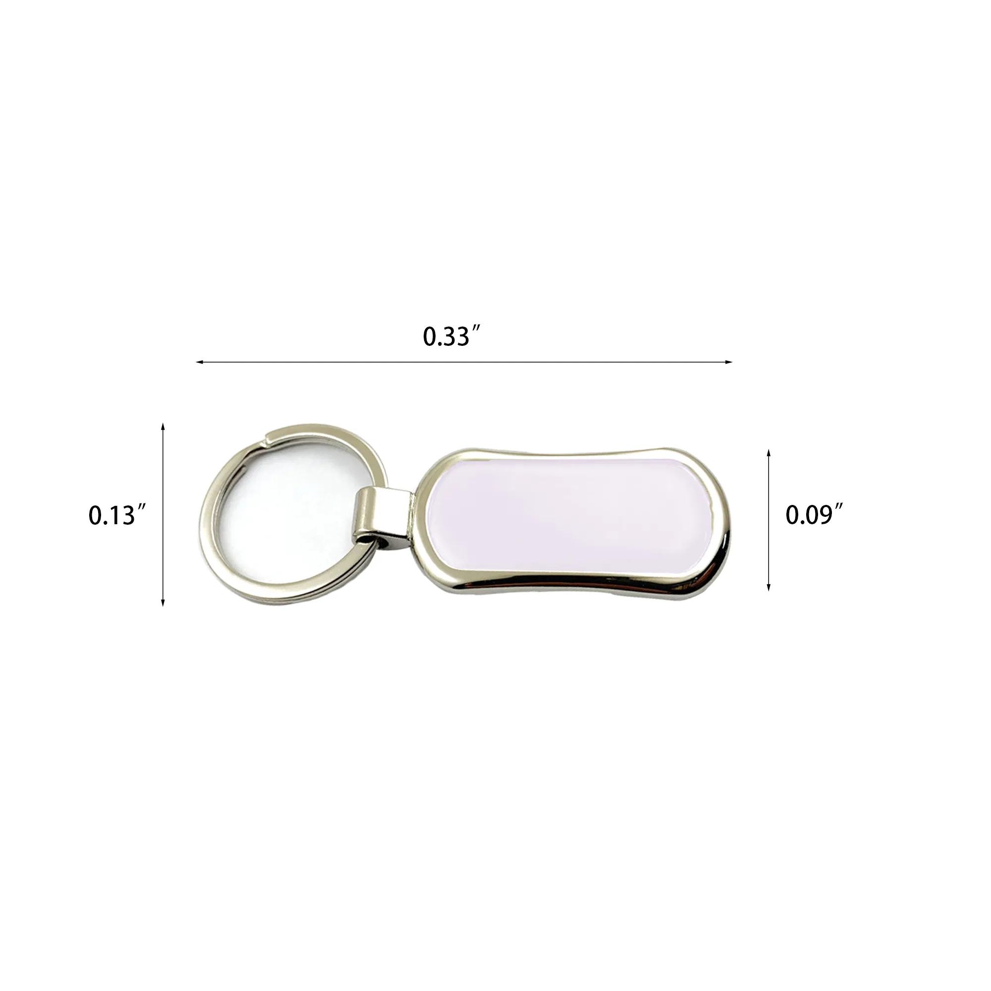 Zinc Alloy Keychain with Domed Decal Insert MOQ 100PCS 2