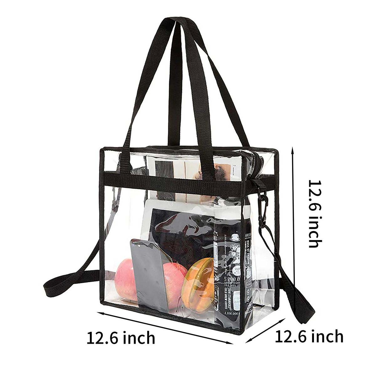 Durable Clear Vinyl Tote for Sports and Concerts 4