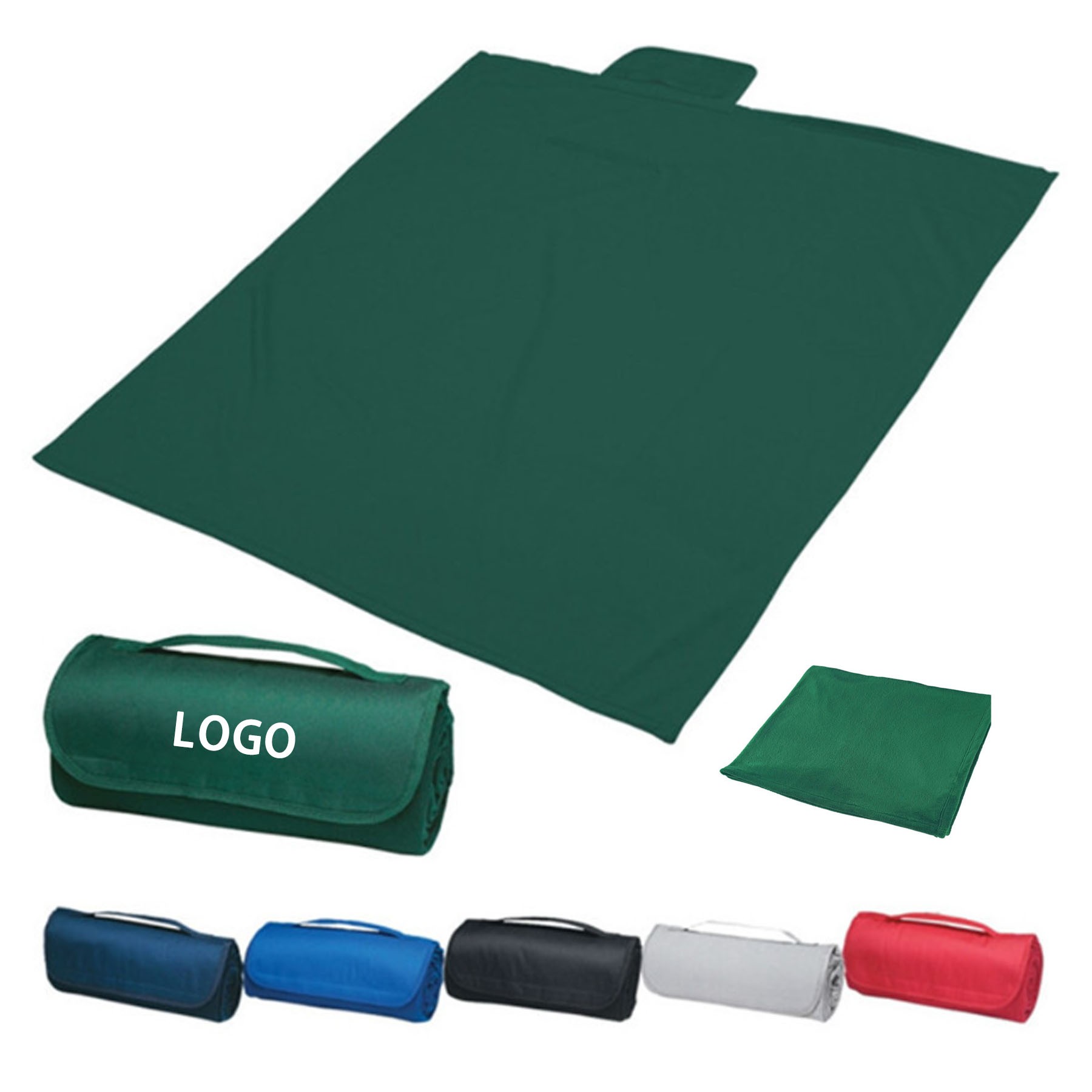 Double-Faced Velvet Roll-Up Blanket Picnic Mat