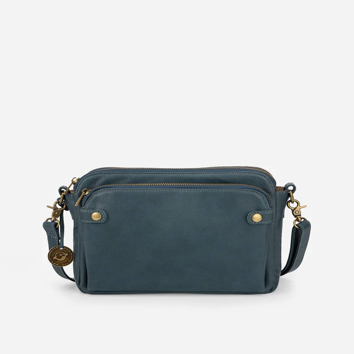 PU Leather 3 Layer Crossbody Bag 6