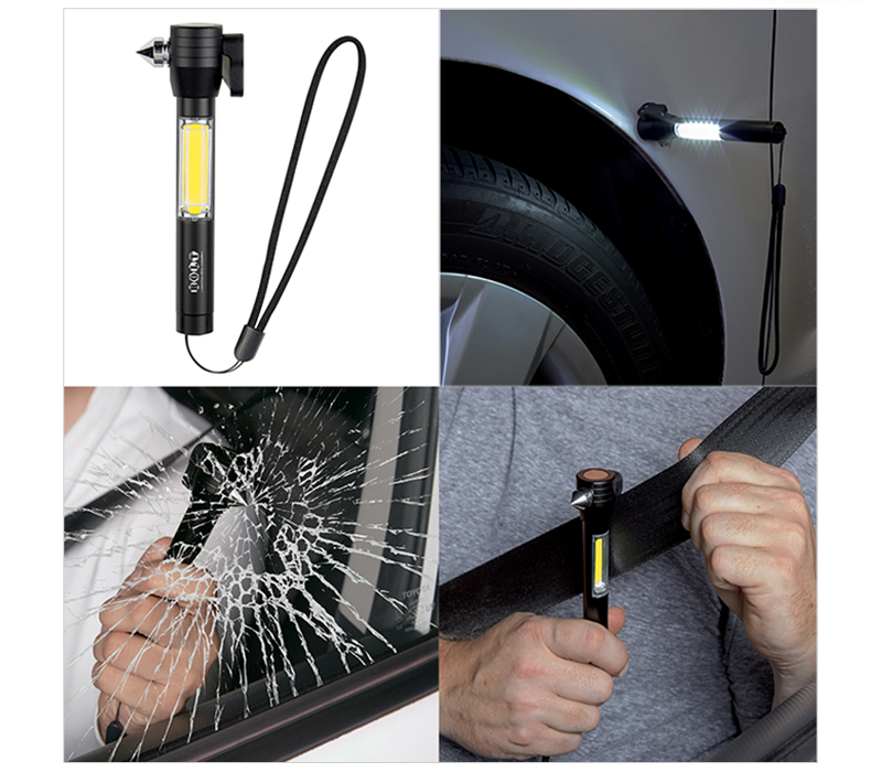 4-in-1 Emergency Tool with COB LED Flashlight 8