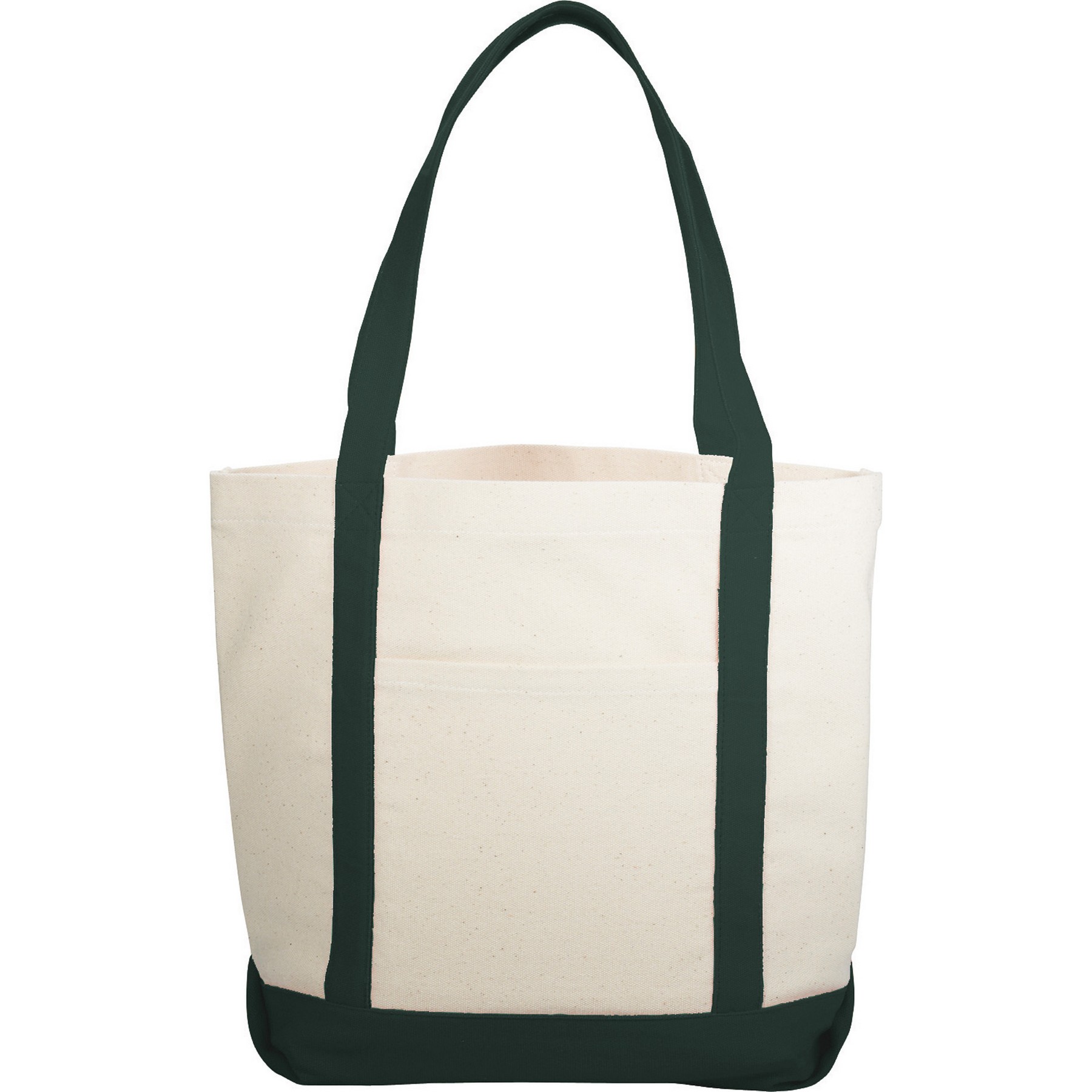 10 oz Cotton Canvas Boat Tote Bag W/ Front Pocket 6