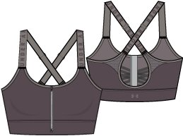 Women's UA Infinity High Zip Sports Bra 5