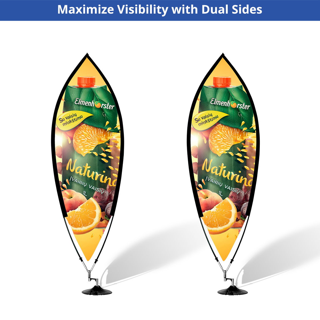Leaf Banner Flag - Graphic & Hardware Combo (Single Sided) 6