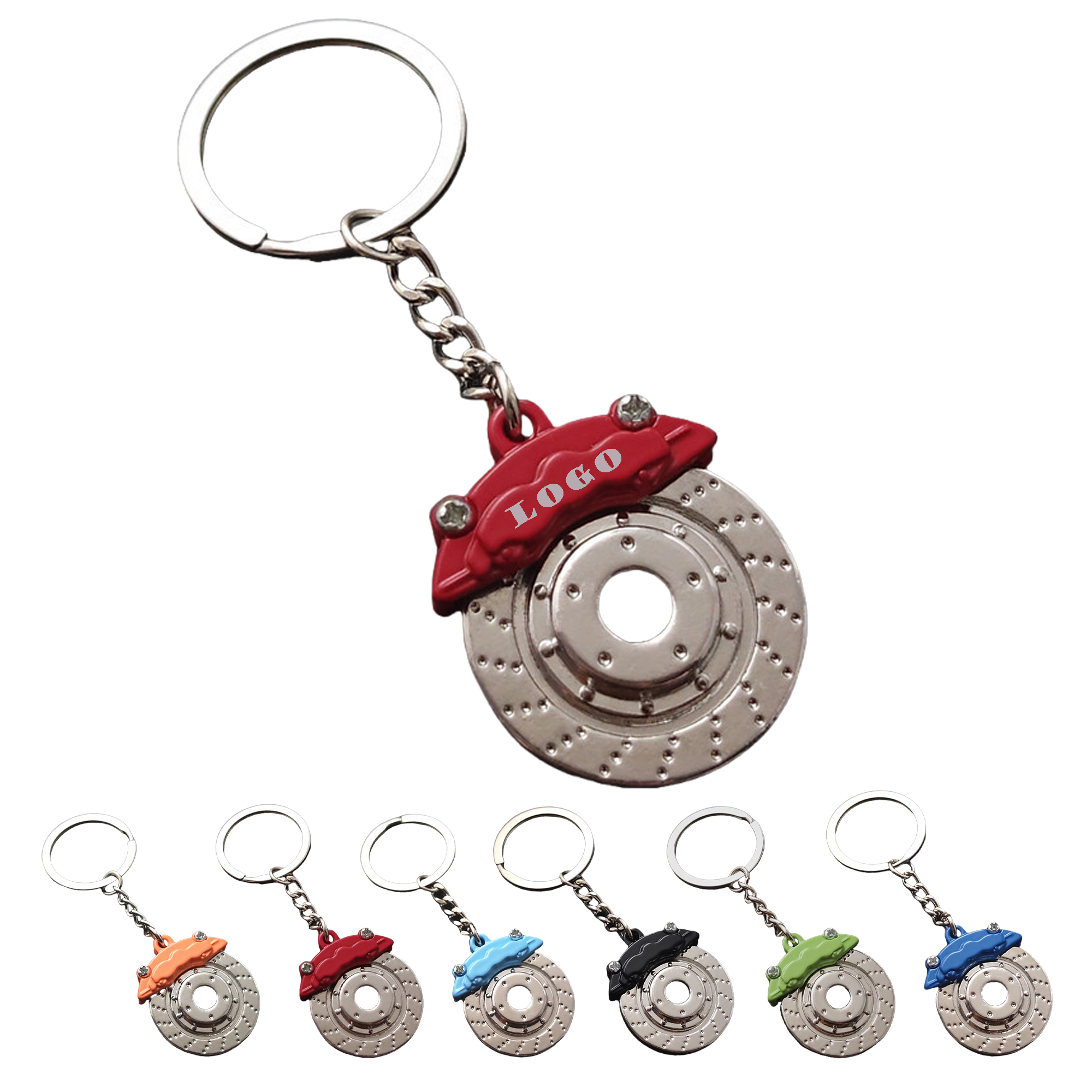 Zinc Alloy Car Caliper Model Keychain MOQ50 2