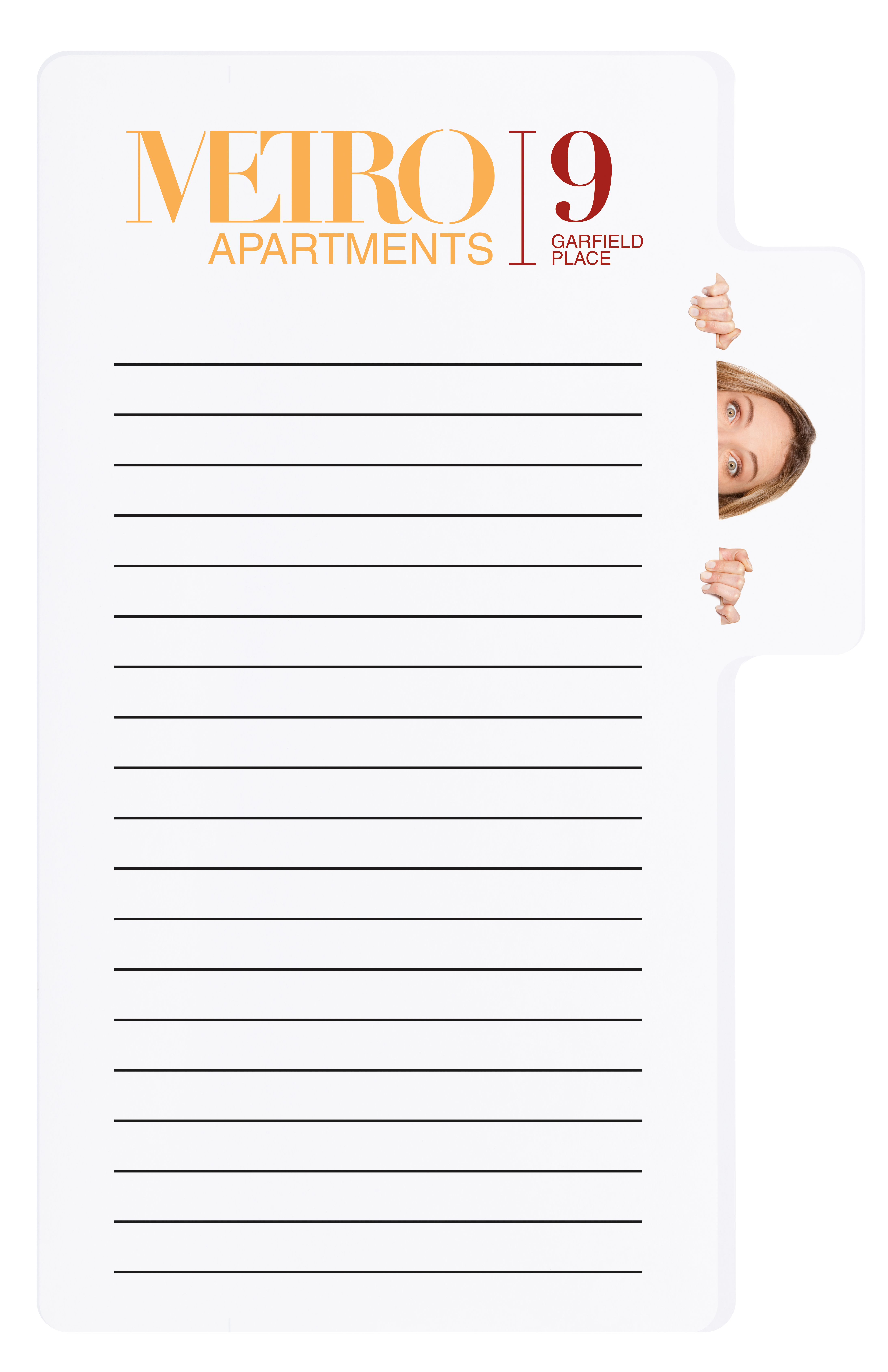 Souvenir® Sticky Note™ Memo Tabs™ Pad, 25 sheet 22
