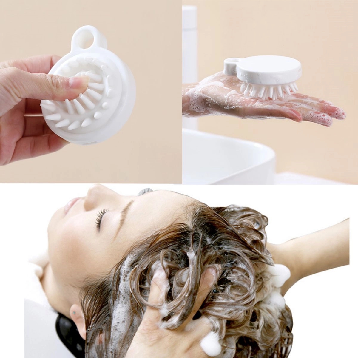 Silicone Shower Hair Massager Brush 5