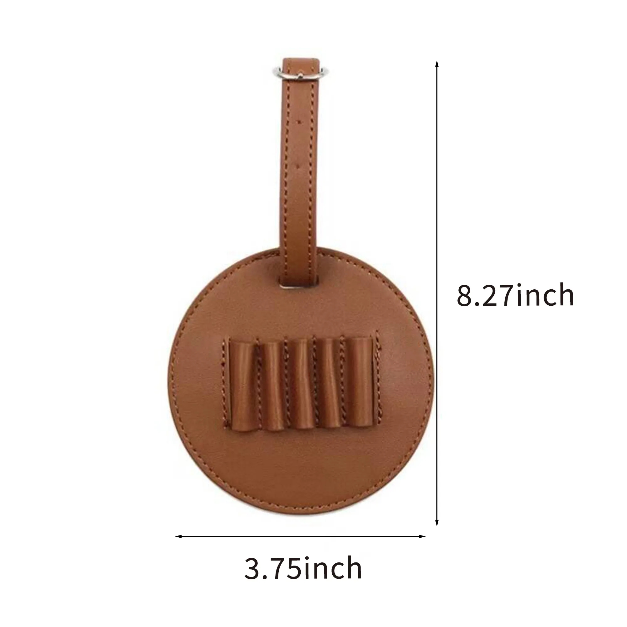 PU Leather Golf Tee Holder with Buckle 2