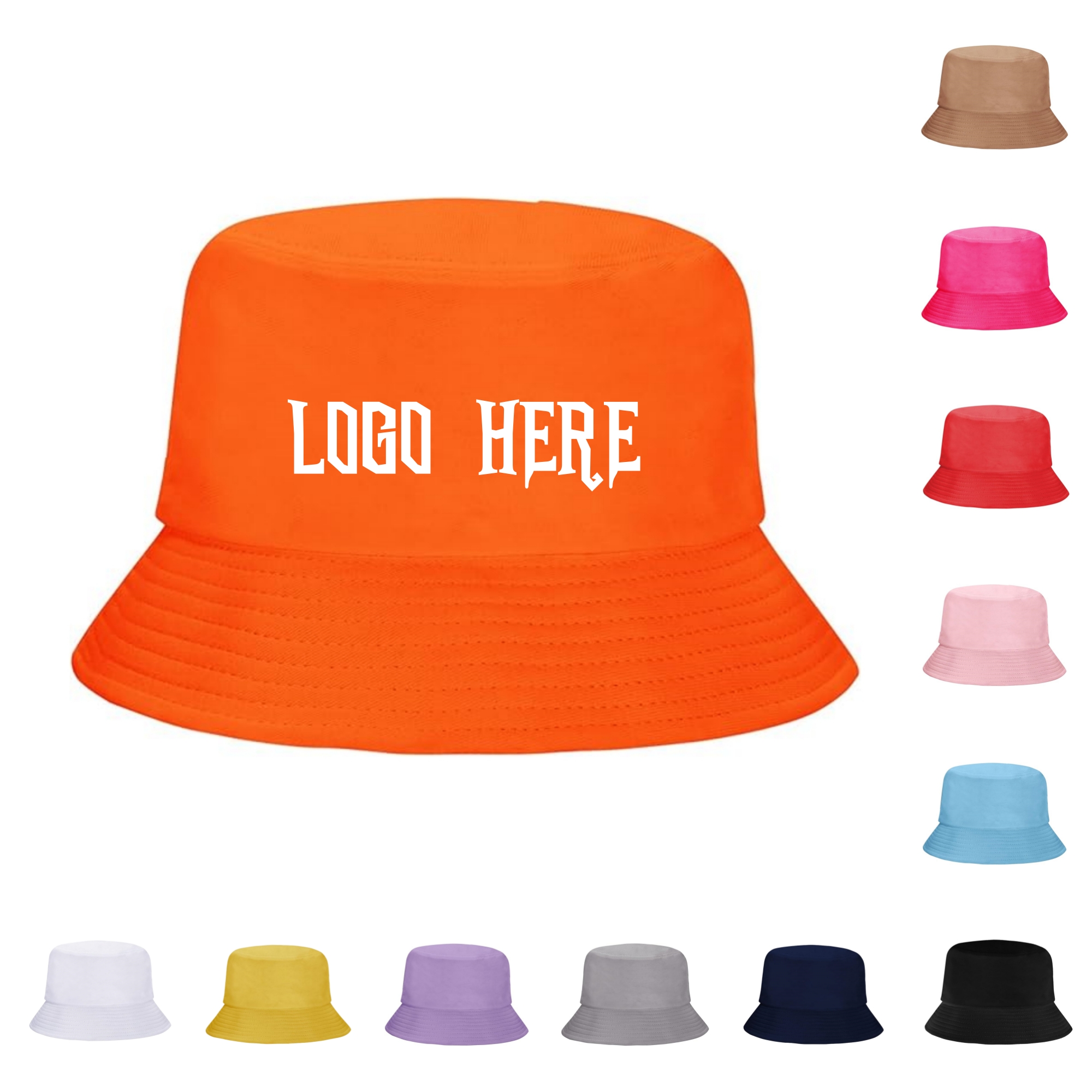 Cotton Twill Bucket Travel Sun Hat 7