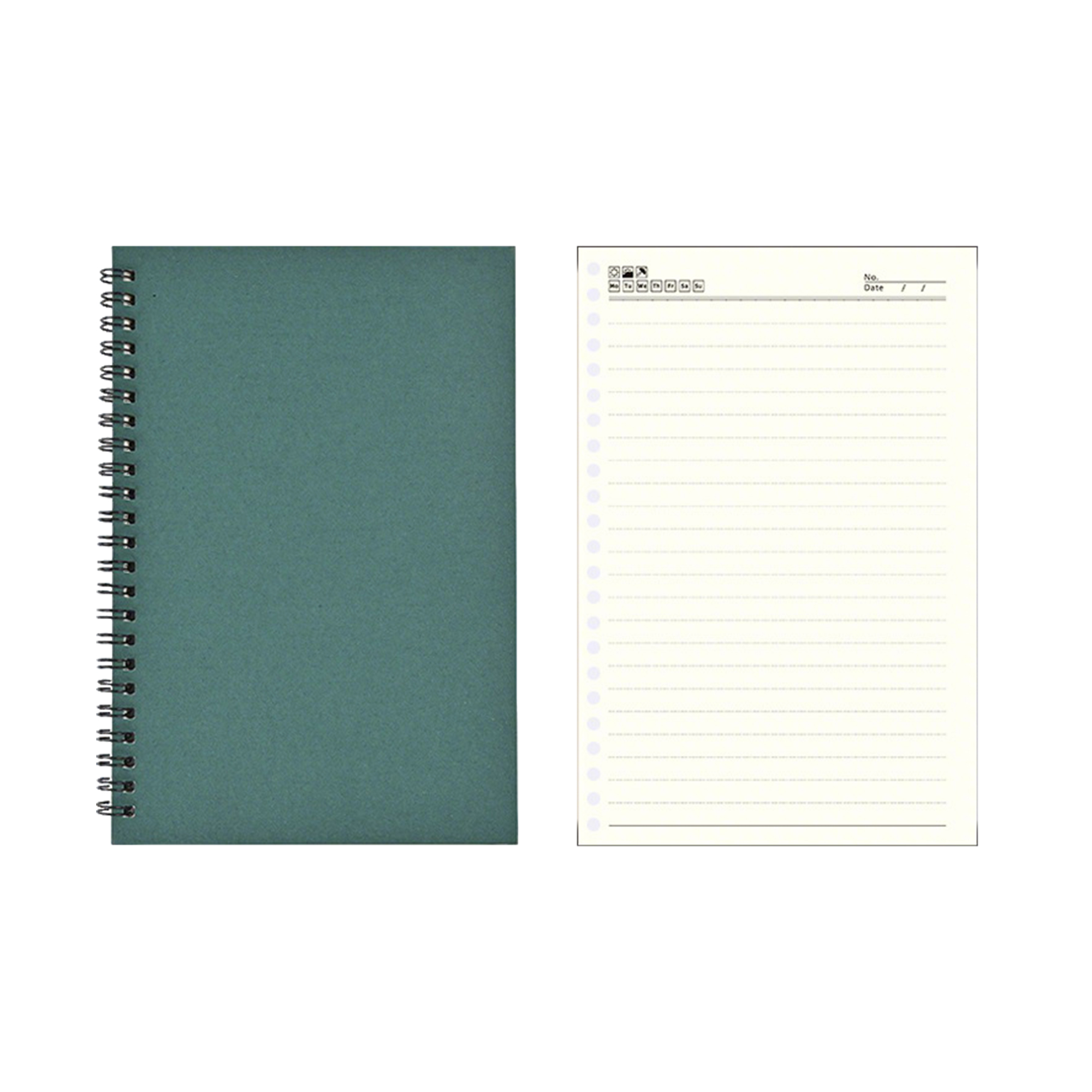 A5 Spiral Notebook With Kraft Paper Cover 7
