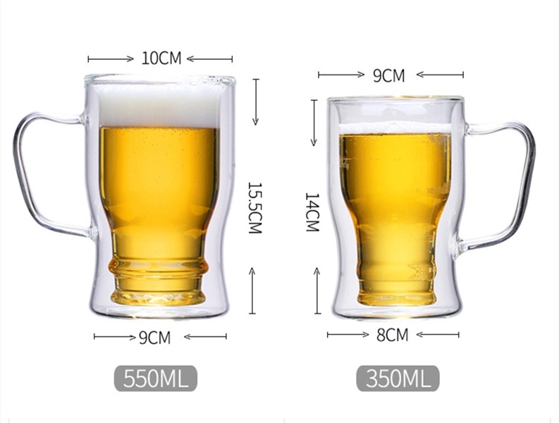 Beer Glasses,Coffee Mug with Insulated Double-Walled Design 10