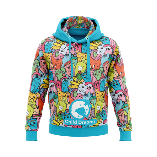 Unisex & Kids' Sublimation 310G Fleece-Lined Kangaroo Hoodie 6