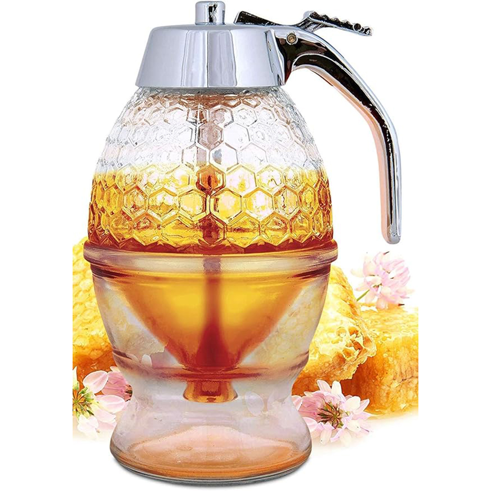 No-drip glass honey dispenser 4
