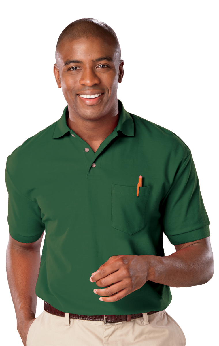 Adult Superblend Short-Sleeve Pocketed Polo 3