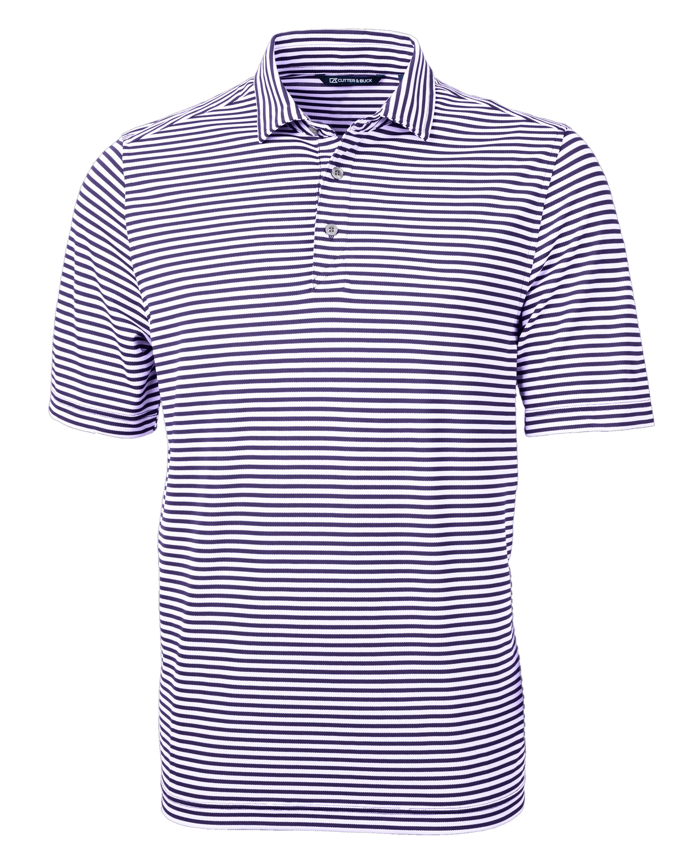 Cutter & Buck Virtue Recycled Stripe Featherlight Pique Mens Big & Tall Polo Big & Tall 37